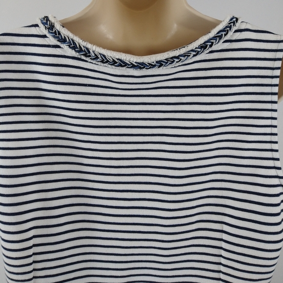 Talbots Striped Sleeveless Dress - Picture 7 of 10